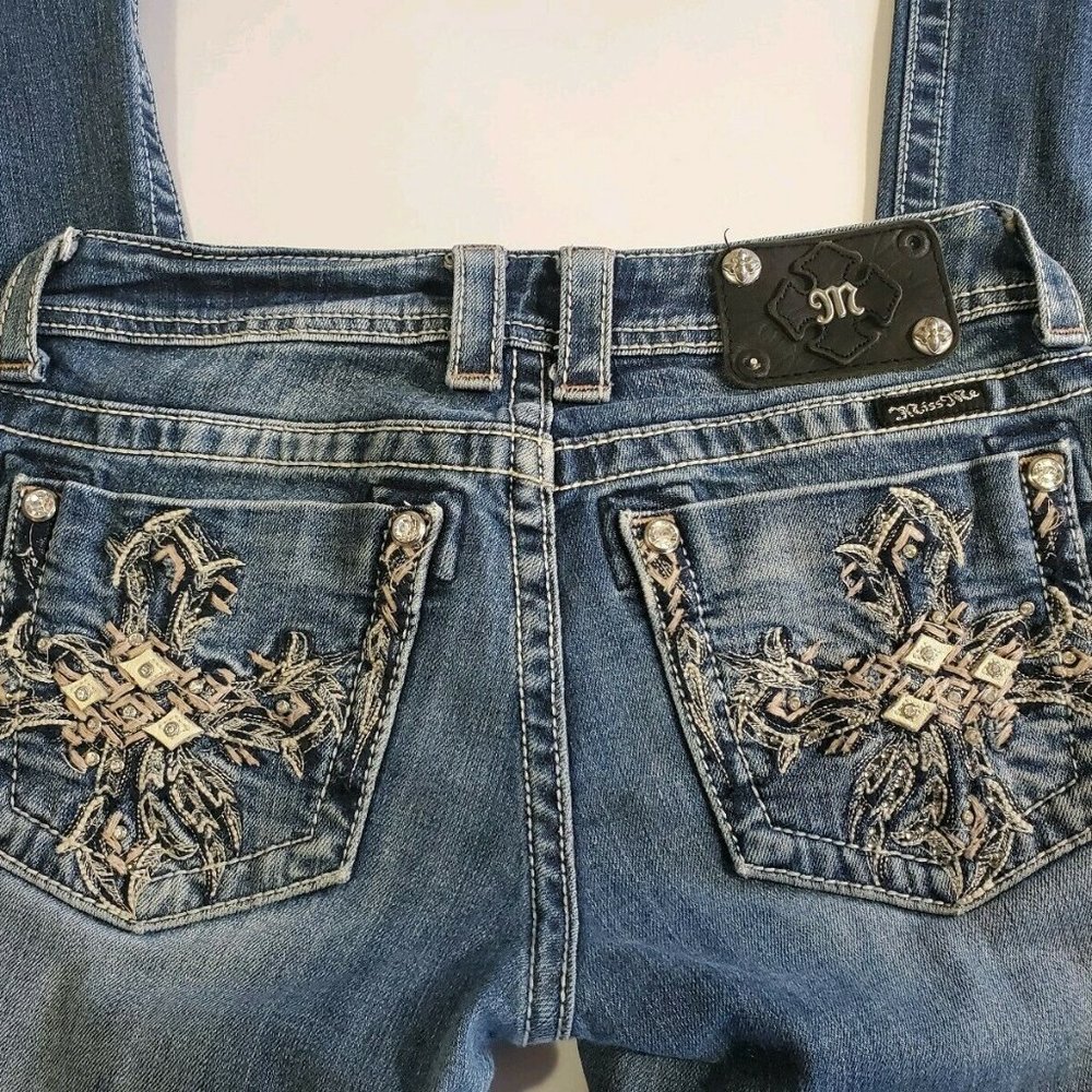 a1e womens miss me jeans size 27  boot cut